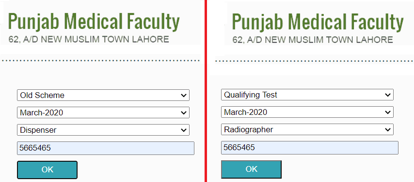 PMF Lahore Result 2024 Punjab Medical Faculty Exam Results 2024